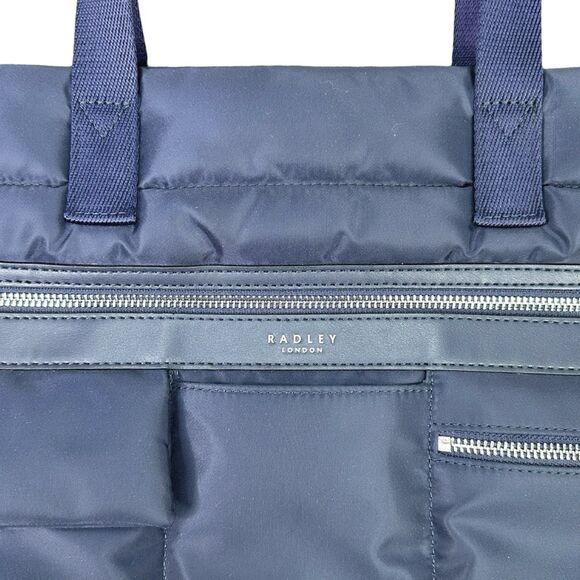 Radley London Southwood Lane Large Tote - Dark Blue - 9.5”W x 19.3”H x 5.9”D - Picture 8 of 11